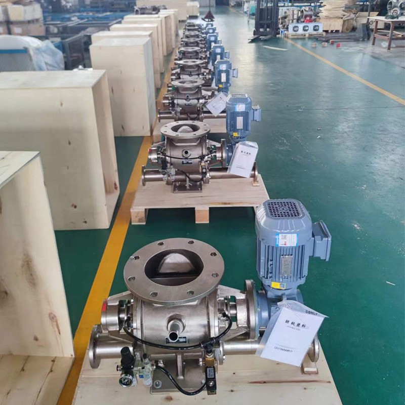 Positive Pressure Pneumatic Conveying Lock Gas Pipeline Discharge Airlock Valve Accept Customization