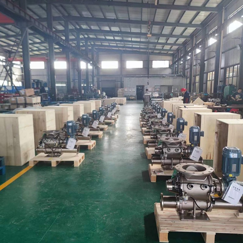 Positive Pressure Pneumatic Conveying Lock Gas Pipeline Discharge Airlock Valve Accept Customization