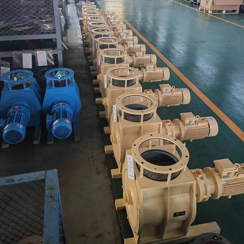 Rotary Airlock Feeder Discharge Valve Feeding System Cast Iron Accept Customization