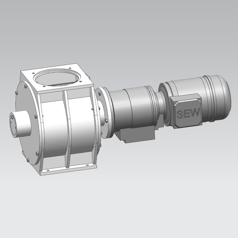 Rotary Airlock Feeder Discharge Valve Feeding System Cast Iron Accept Customization